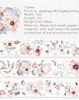 Frostbloom Wide Washi / PET Tape | The Washi Tape Shop. Beautiful Washi and Decorative Tape For Bullet Journals, Gift Wrapping, Planner Decoration and DIY Projects