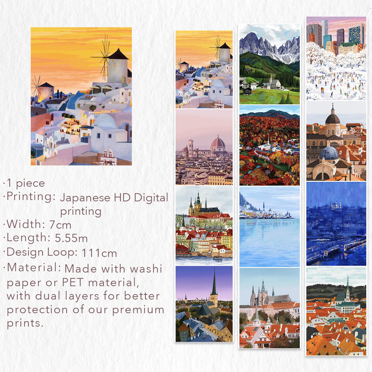 Vignettes Wide Washi/PET Tape