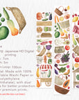 Pre-cut Summer Bazaar Wide Washi/PET Tape