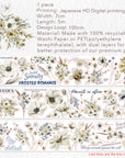 Pre-cut Frosted Meadow Wide Washi/PET Tape