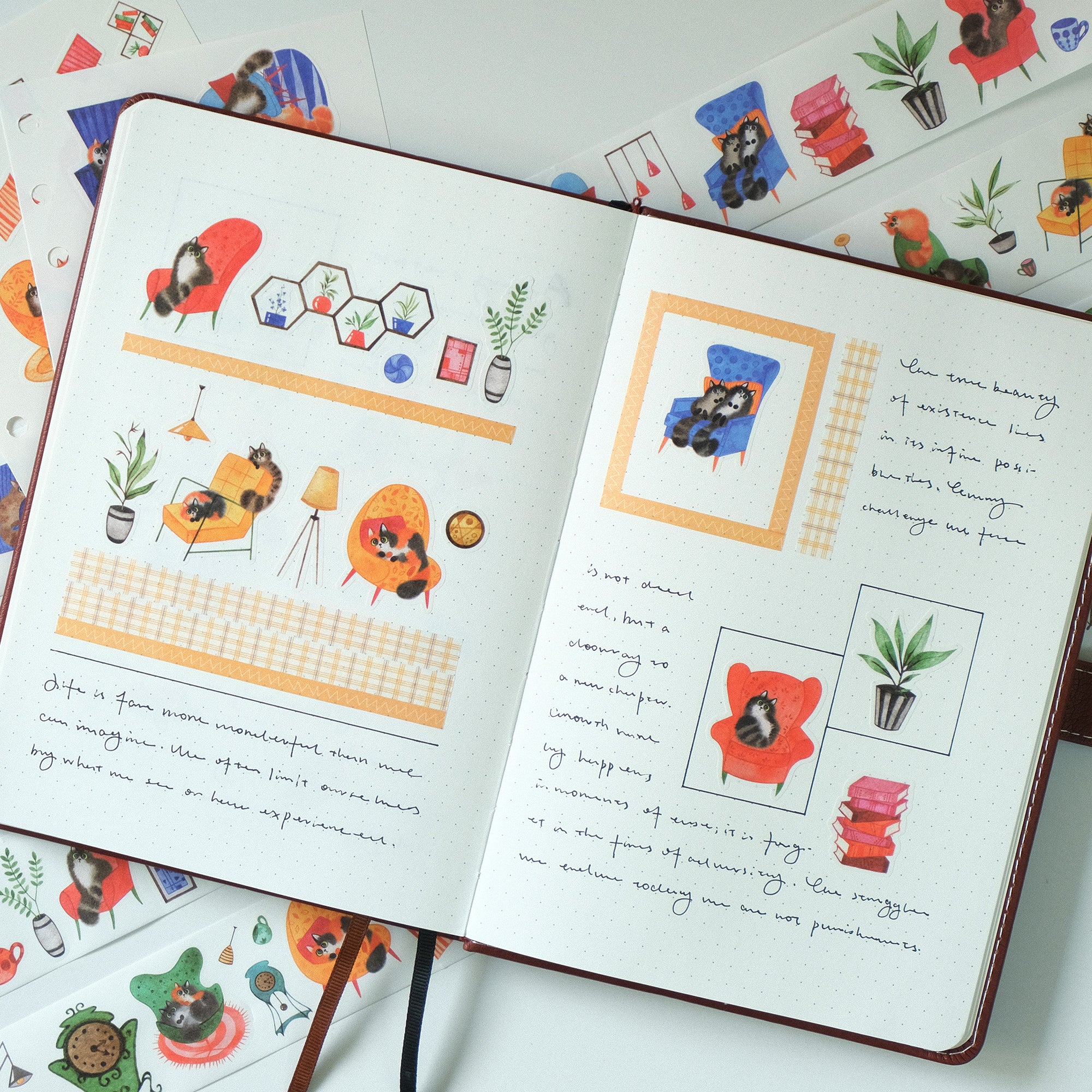 Paw Parlor Washi Tape Sticker Set | The Washi Tape Shop. Beautiful Washi and Decorative Tape For Bullet Journals, Gift Wrapping, Planner Decoration and DIY Projects