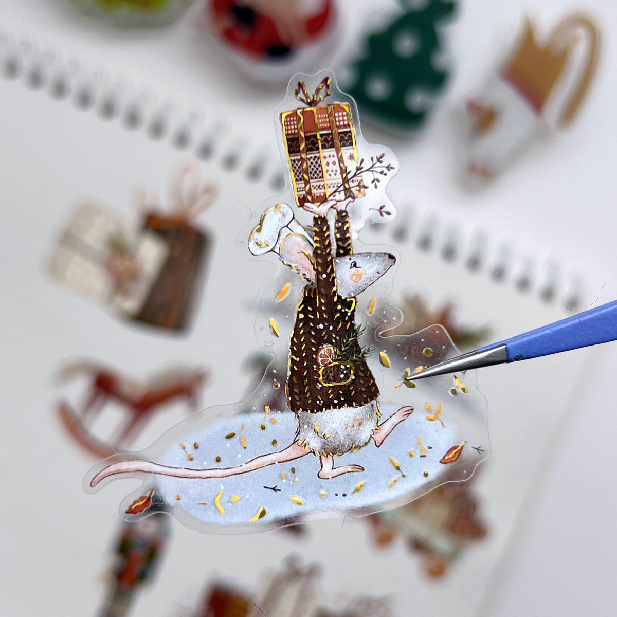 Pre-cut Woodland Chronicle Wide Washi/PET Tape (Seashell Gilded) | The Washi Tape Shop. Beautiful Washi and Decorative Tape For Bullet Journals, Gift Wrapping, Planner Decoration and DIY Projects