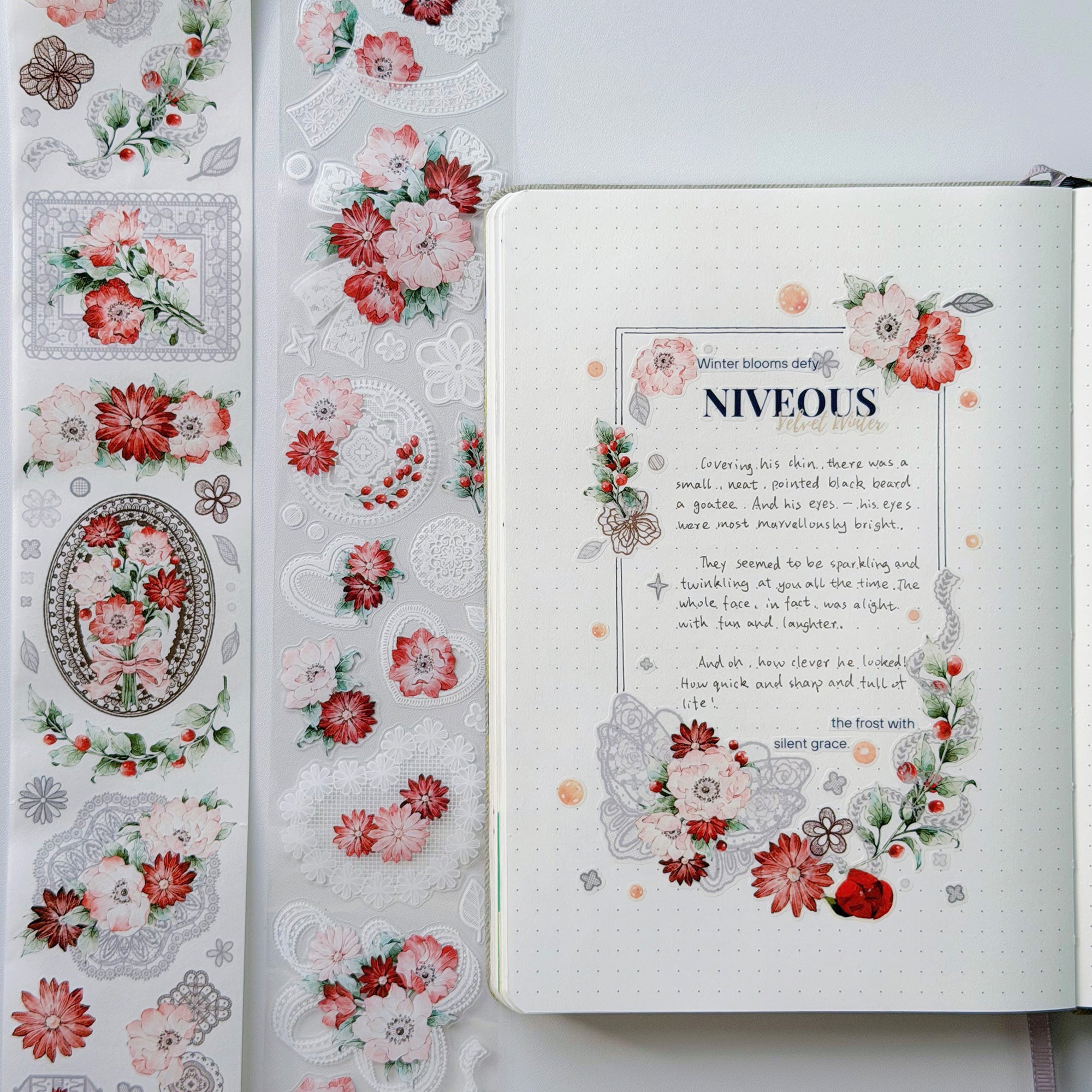 Pre-cut Heirloom Lace Washi/PET Tape