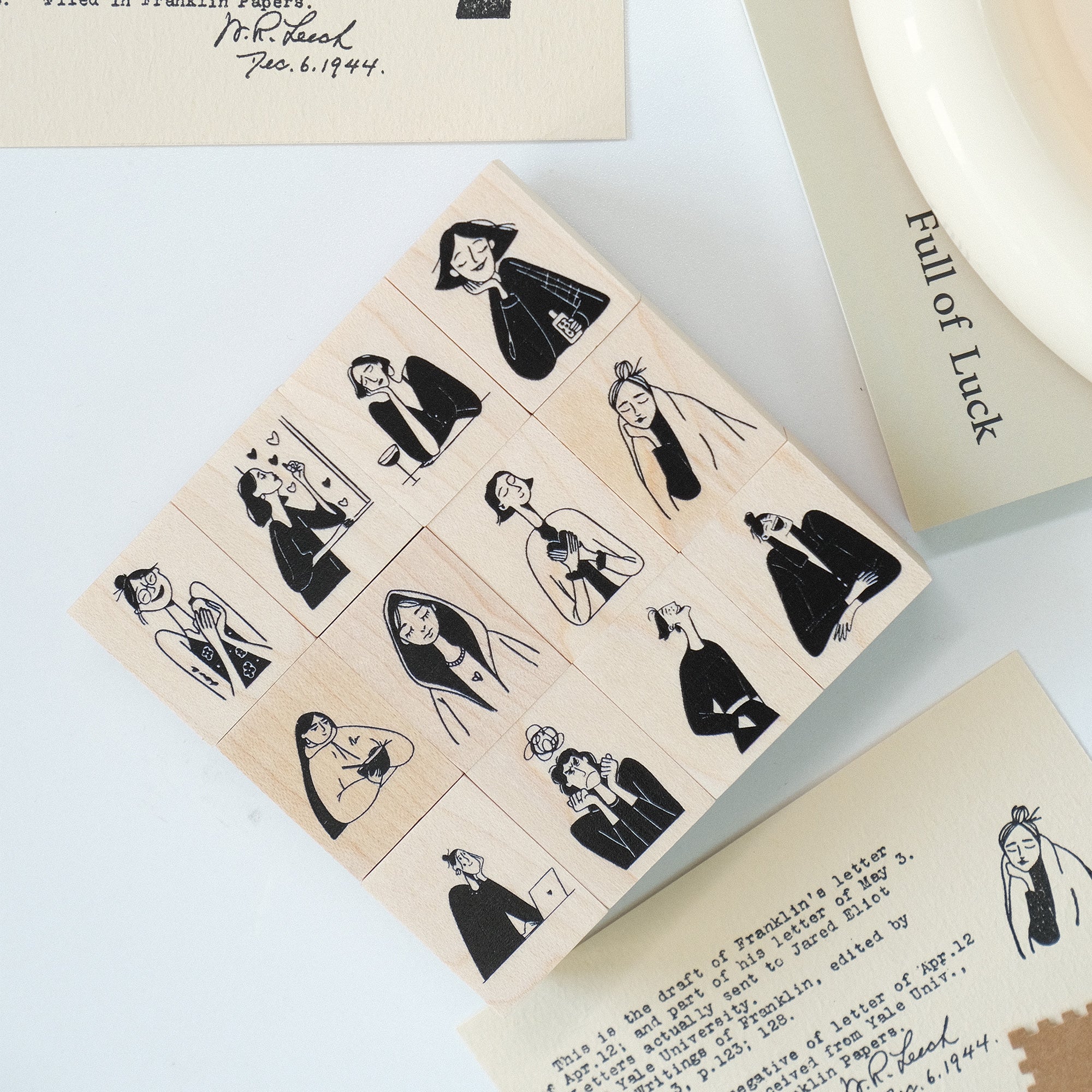 Muse Stamp Set | The Washi Tape Shop. Beautiful Washi and Decorative Tape For Bullet Journals, Gift Wrapping, Planner Decoration and DIY Projects