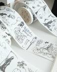Graveyard Scribbles Washi Tape Sticker Set (GILDED)
