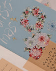 Pre-cut Holly Bloom Wide Washi/PET Tape (Seashell Gilded)