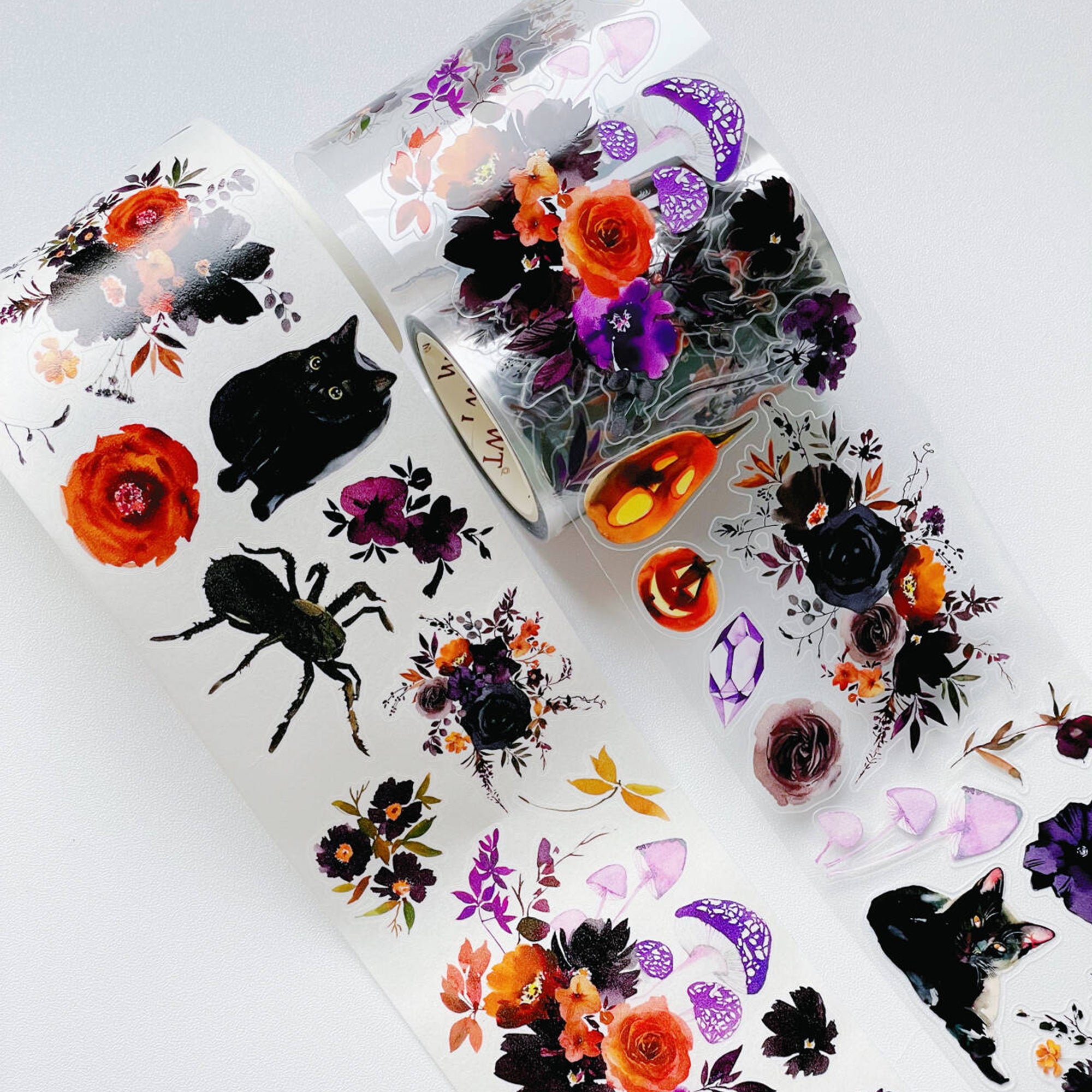 Pre-cut Mystic Meow Wide Washi/PET Tape