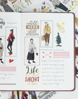 Pre-cut Silent Silhouette Wide Washi/PET Tape | The Washi Tape Shop. Beautiful Washi and Decorative Tape For Bullet Journals, Gift Wrapping, Planner Decoration and DIY Projects