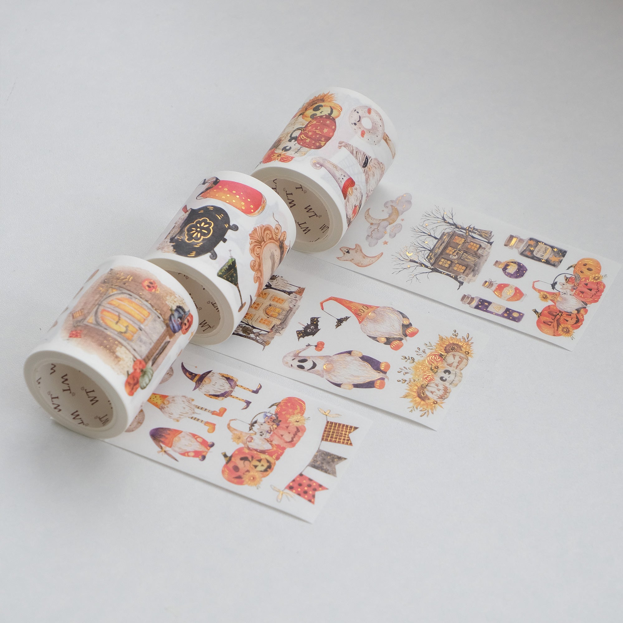 Luminous Haunt Washi Tape Sticker Set (GILDED)