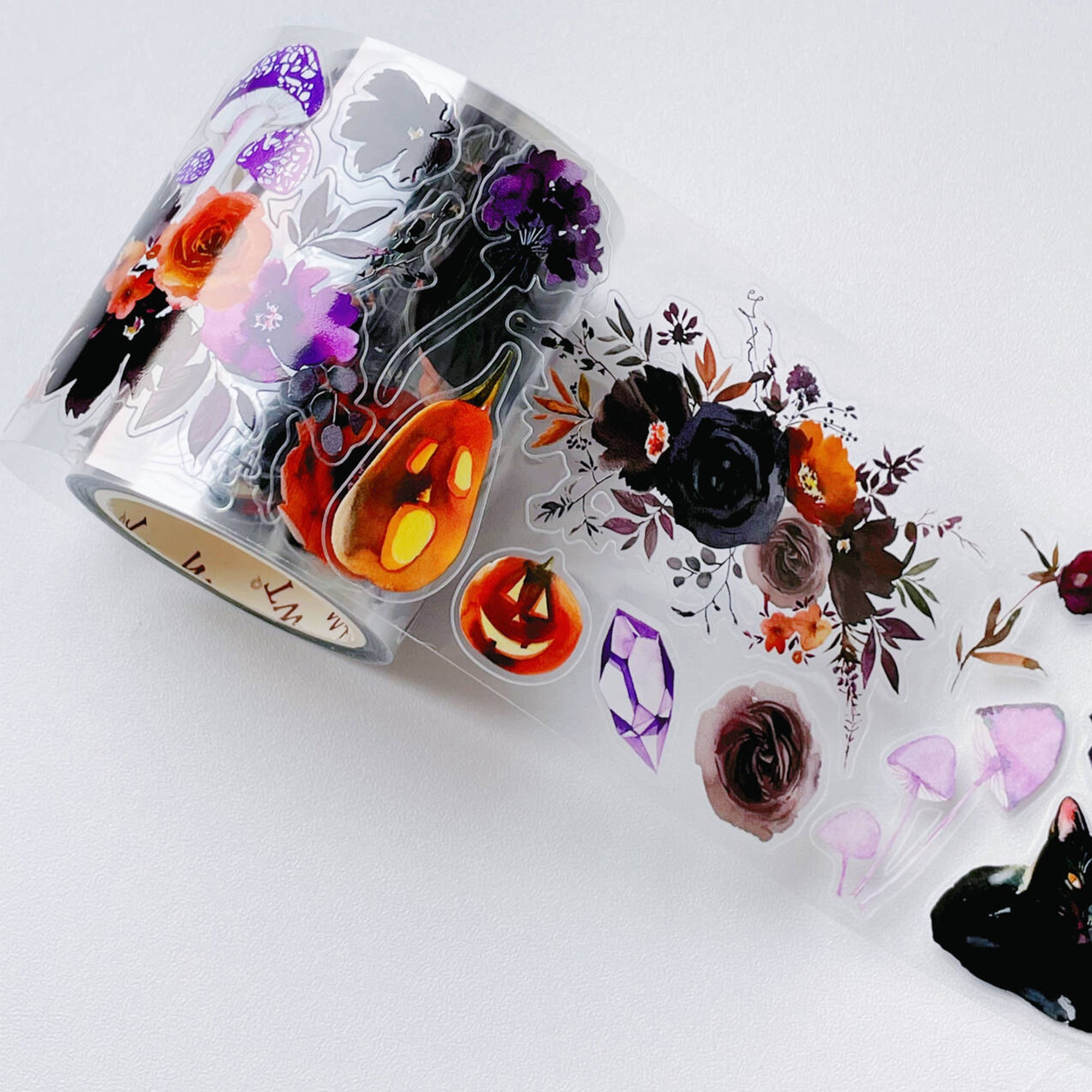 Pre-cut Mystic Meow Wide Washi/PET Tape