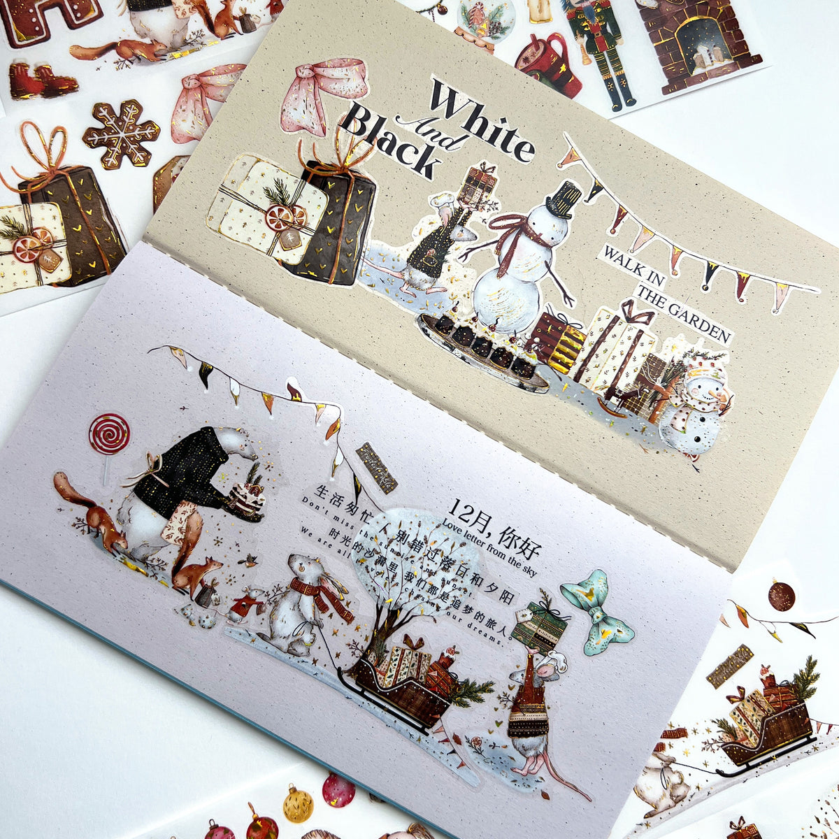Pre-cut Woodland Chronicle Wide Washi/PET Tape (Seashell Gilded) | The Washi Tape Shop. Beautiful Washi and Decorative Tape For Bullet Journals, Gift Wrapping, Planner Decoration and DIY Projects
