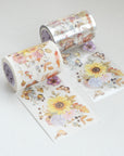 Pre-cut Golden Harvest Wide Washi/PET Tape (Seashell Gilded)