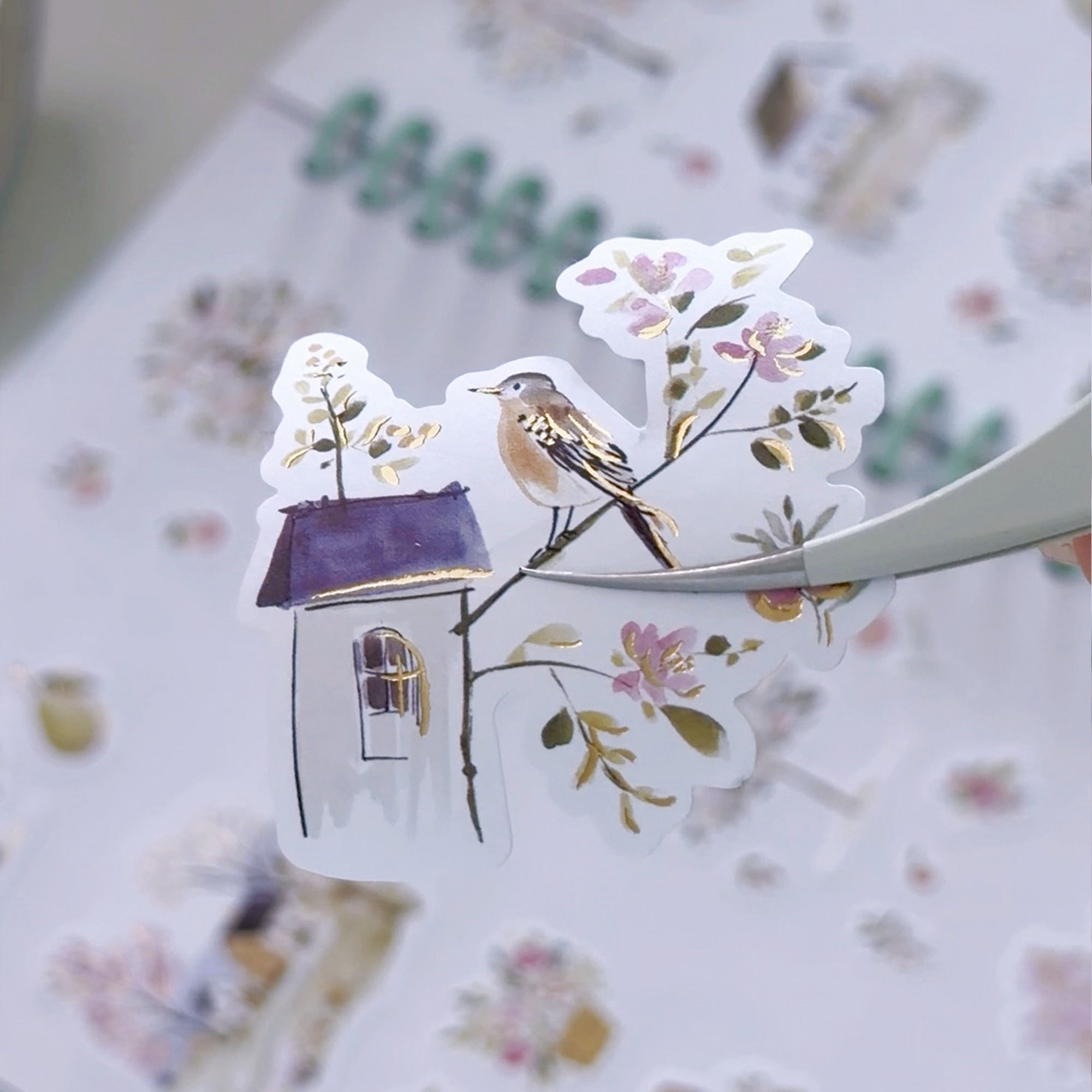 Pre-cut Sunlit Orchard Script Tape Set (GILDED)