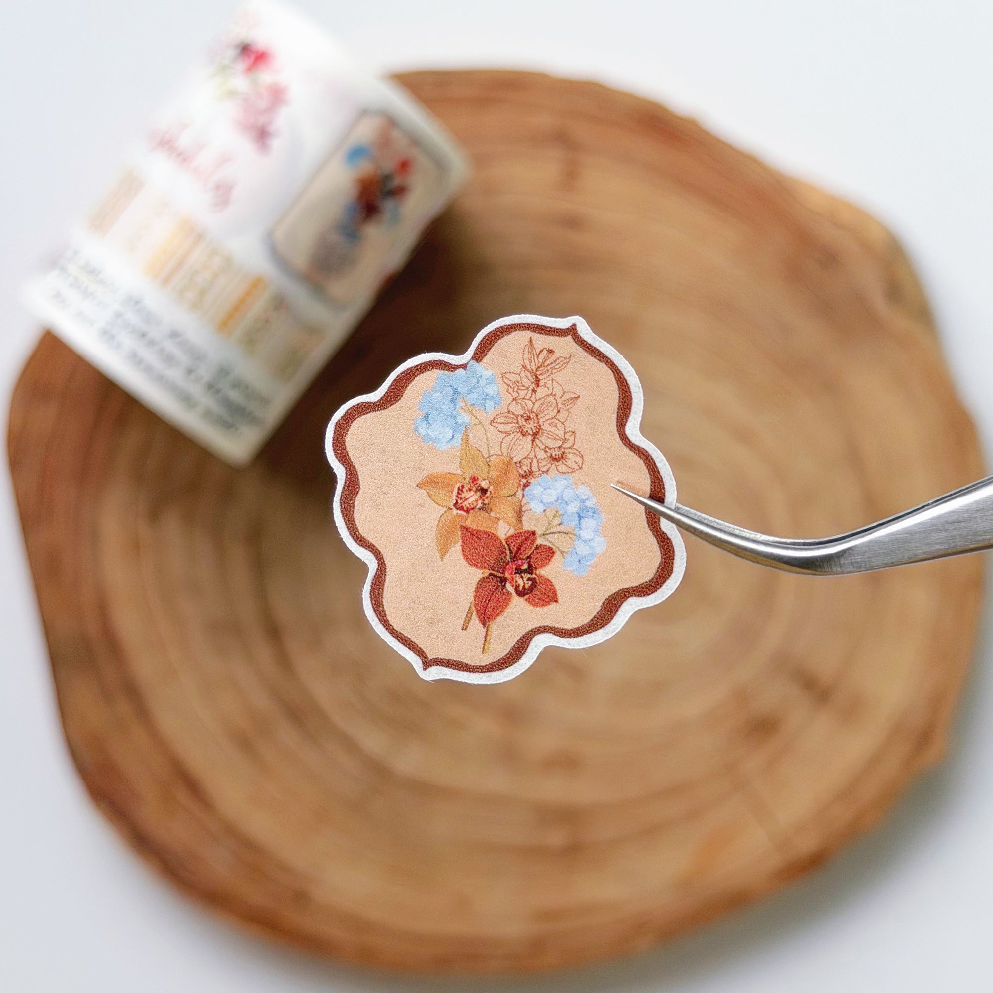 Pre-cut Amber Notes Wide Washi/PET Tape
