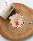Pre-cut Amber Notes Wide Washi/PET Tape