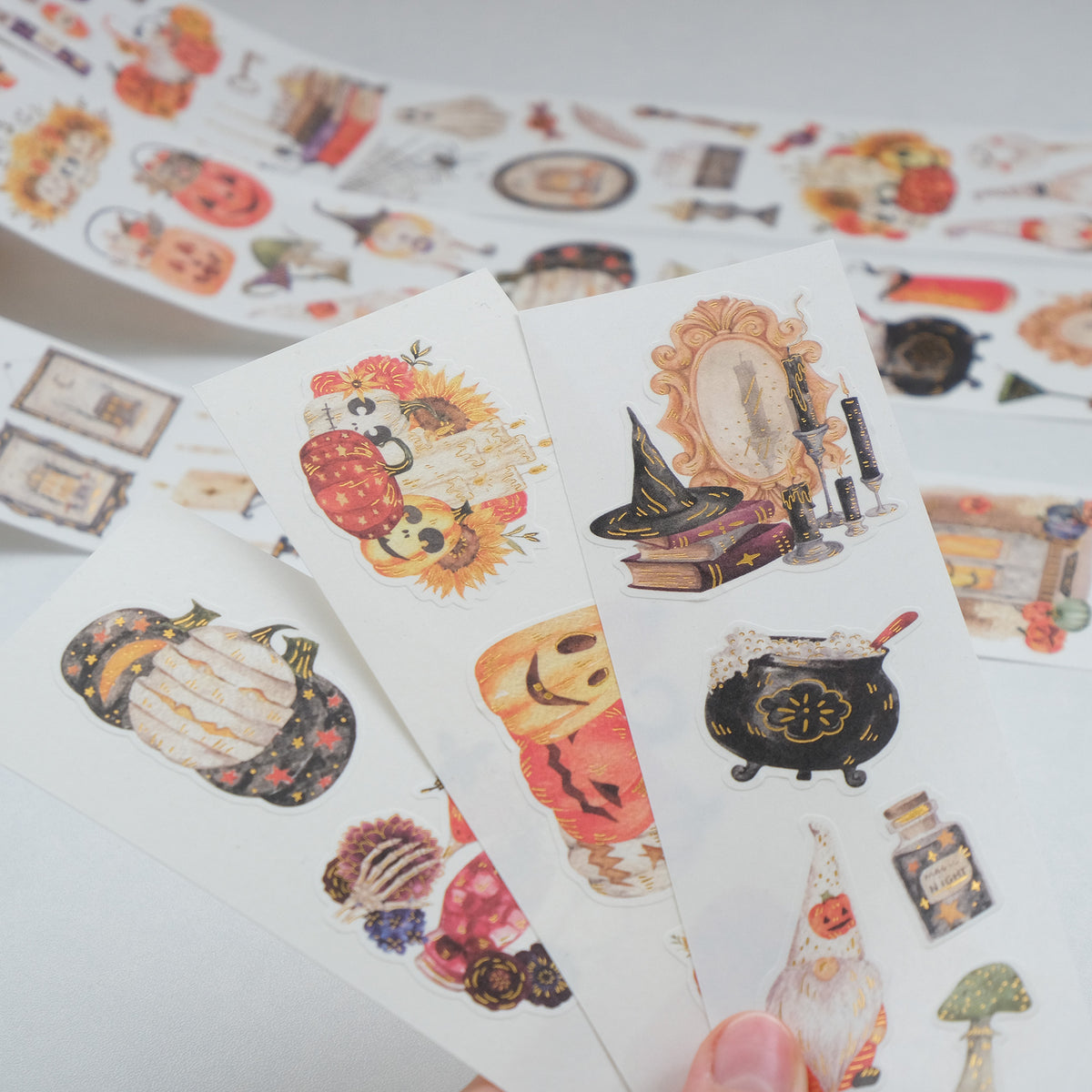 Luminous Haunt Washi Tape Sticker Set (GILDED)