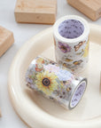 Pre-cut Golden Harvest Wide Washi/PET Tape (Seashell Gilded)