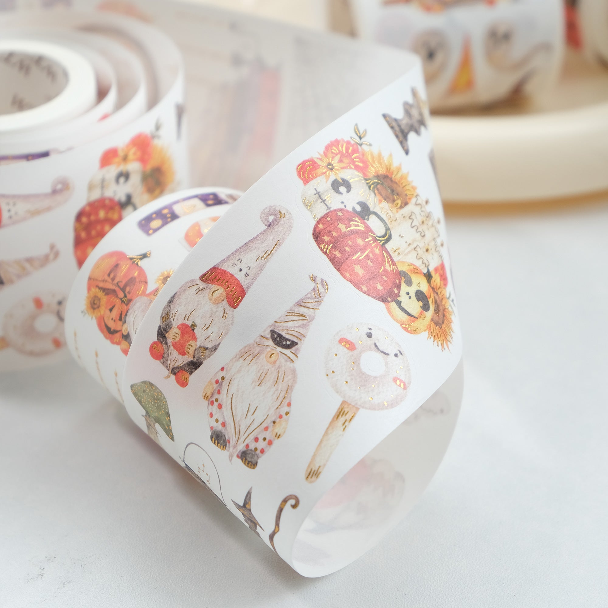 Luminous Haunt Washi Tape Sticker Set (GILDED)