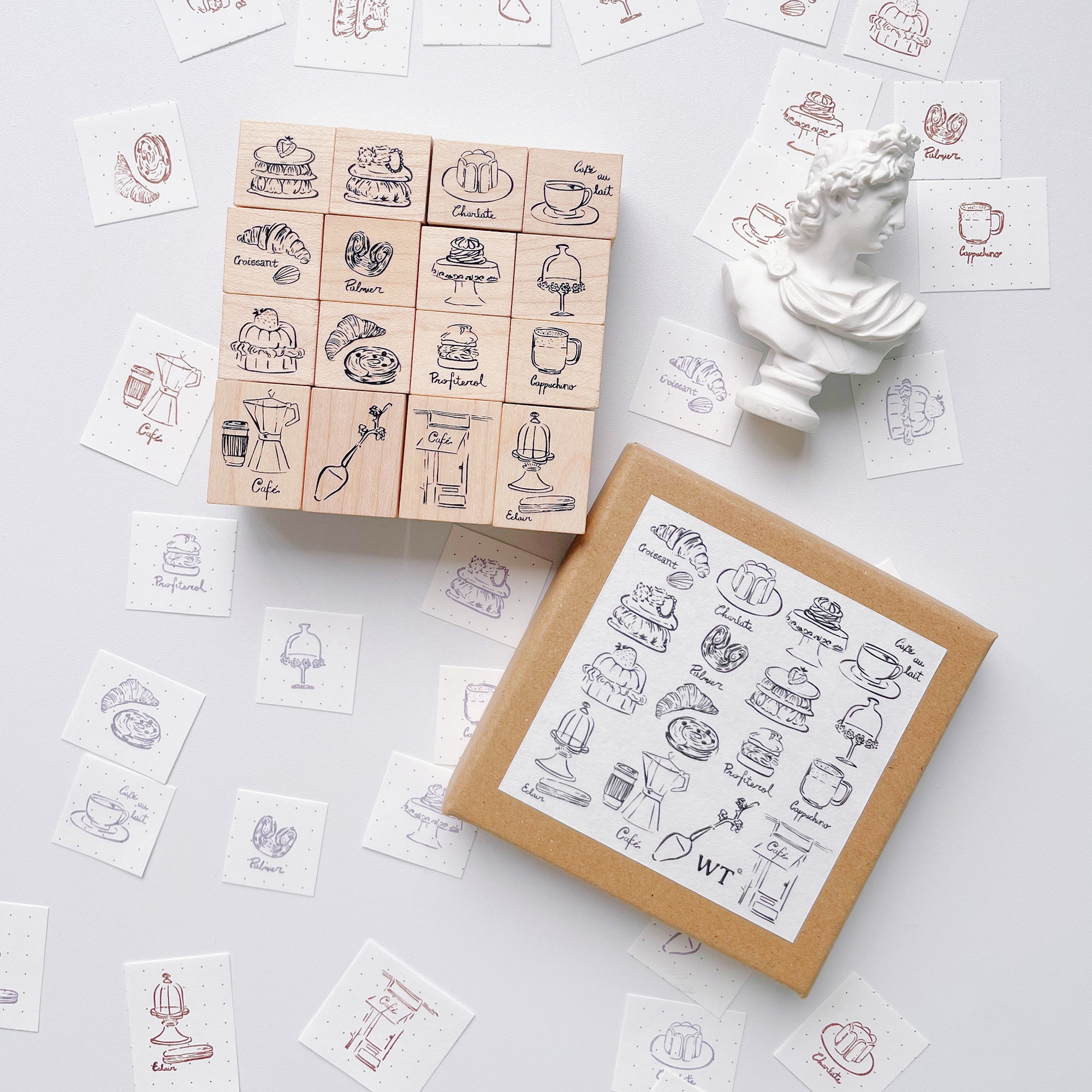 Parisian Café Stamp Set