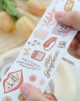 Pre-cut Boho Moments Script Tape Set (GILDED)