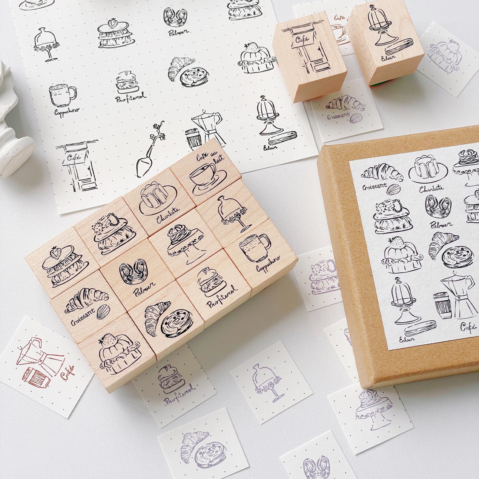 Parisian Café Stamp Set