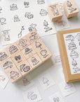 Parisian Café Stamp Set