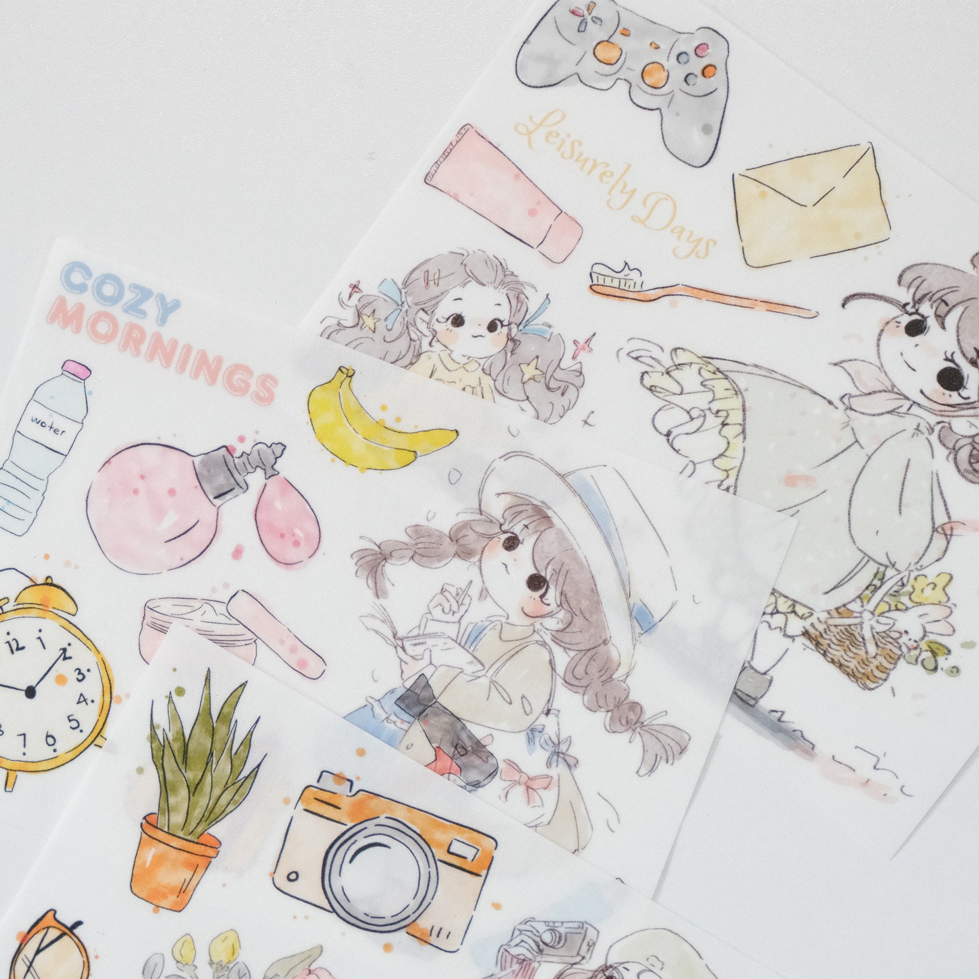 Cozy Mornings Washi Paper Sticker Set | The Washi Tape Shop. Beautiful Washi and Decorative Tape For Bullet Journals, Gift Wrapping, Planner Decoration and DIY Projects