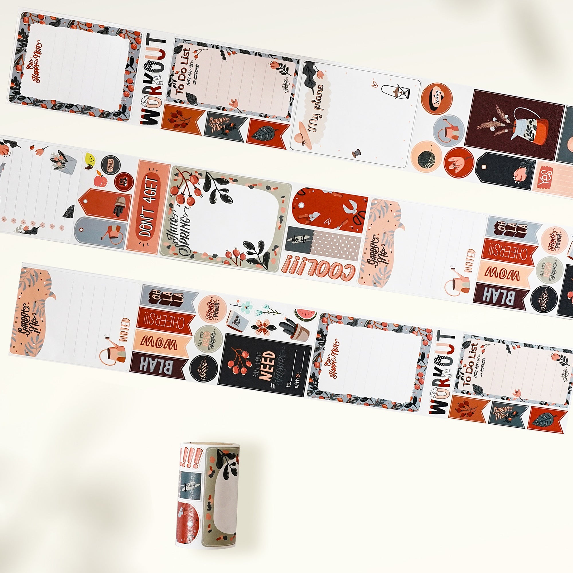 Pre-cut Hygge Notes Script Tape Bundle | The Washi Tape Shop. Beautiful Washi and Decorative Tape For Bullet Journals, Gift Wrapping, Planner Decoration and DIY Projects
