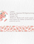 Morning Blush Wide Washi Tape Set