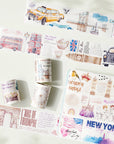 Pre-cut Cityscape Washi / PET Tape Bundle