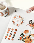 Pre-cut Autumn Spice Wide Washi/PET Tape