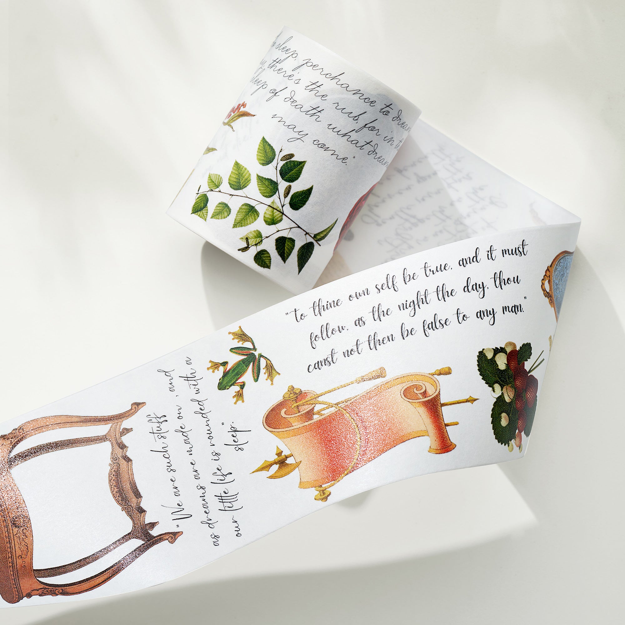 Macbeth's Manuscripts Wide Washi / PET Tape | The Washi Tape Shop. Beautiful Washi and Decorative Tape For Bullet Journals, Gift Wrapping, Planner Decoration and DIY Projects