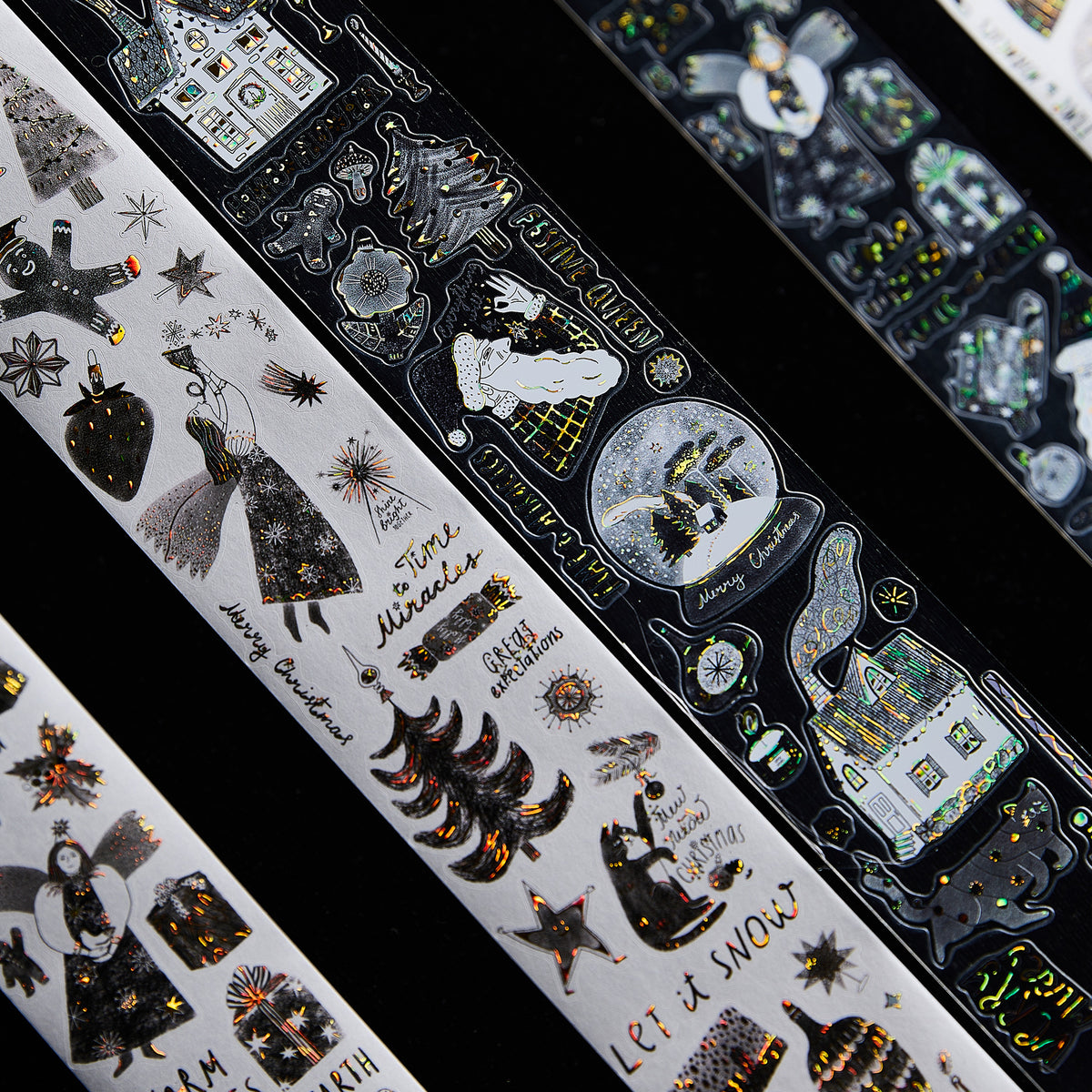Pre-cut Blizzard Bling Wide Washi/PET Tape (Seashell Gilded) | The Washi Tape Shop. Beautiful Washi and Decorative Tape For Bullet Journals, Gift Wrapping, Planner Decoration and DIY Projects