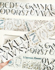 Pre-cut Frosted Letters Wide Washi/PET Tape