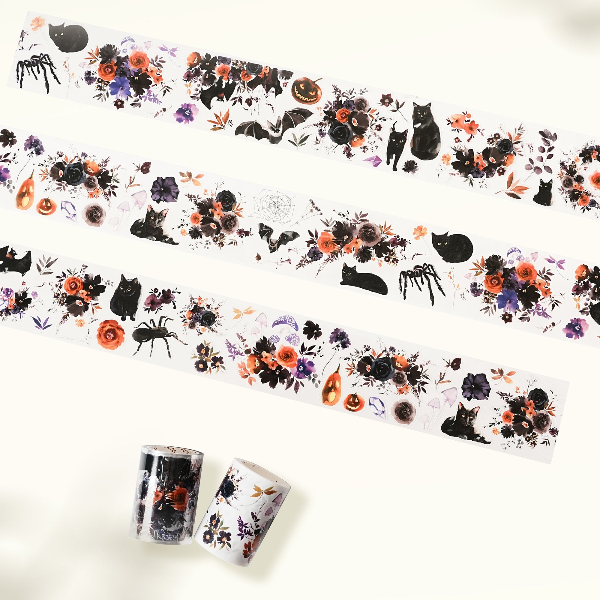 Pre-cut Mystic Meow Wide Washi/PET Tape | The Washi Tape Shop. Beautiful Washi and Decorative Tape For Bullet Journals, Gift Wrapping, Planner Decoration and DIY Projects