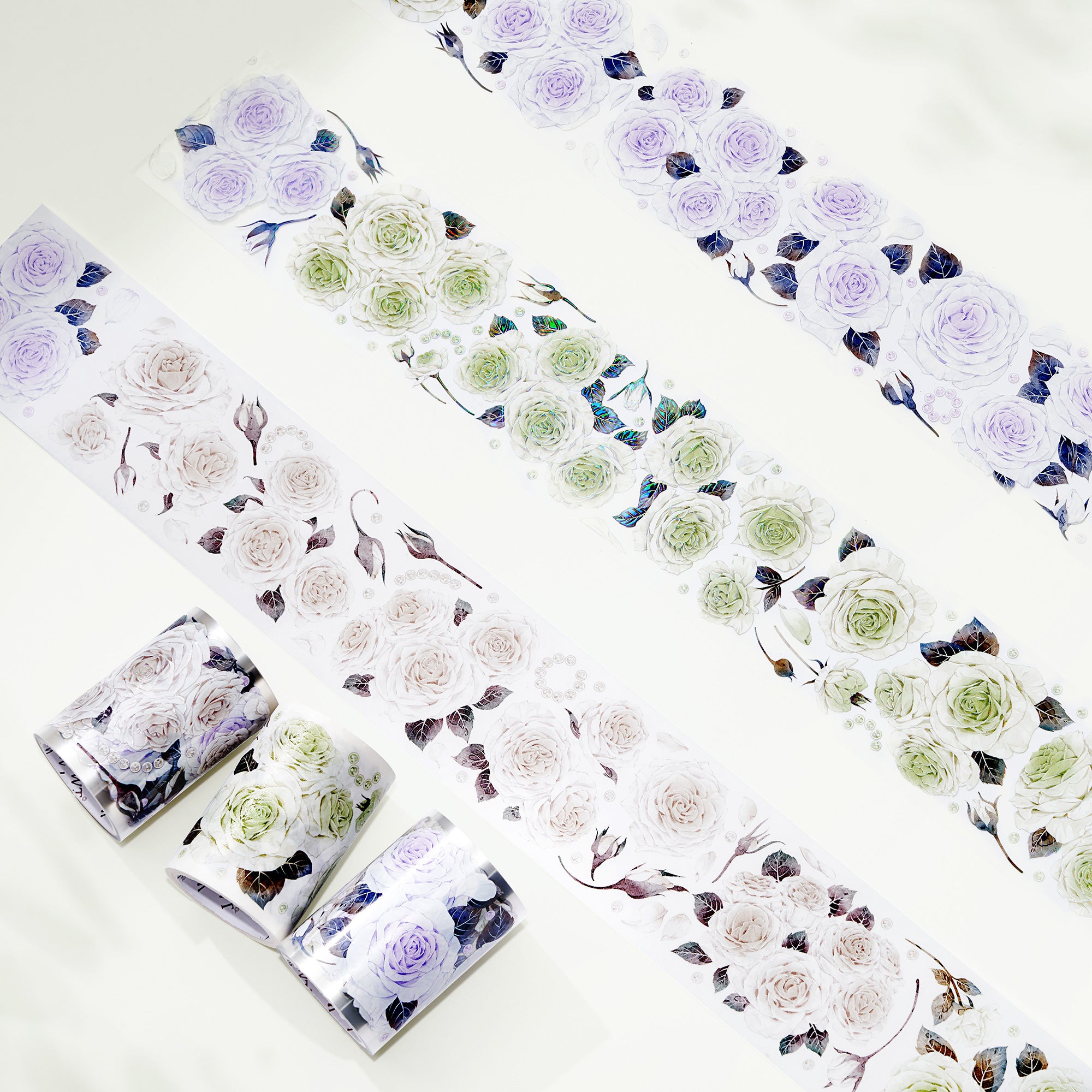 Floret Trilogy Wide Washi / PET Tape | The Washi Tape Shop. Beautiful Washi and Decorative Tape For Bullet Journals, Gift Wrapping, Planner Decoration and DIY Projects