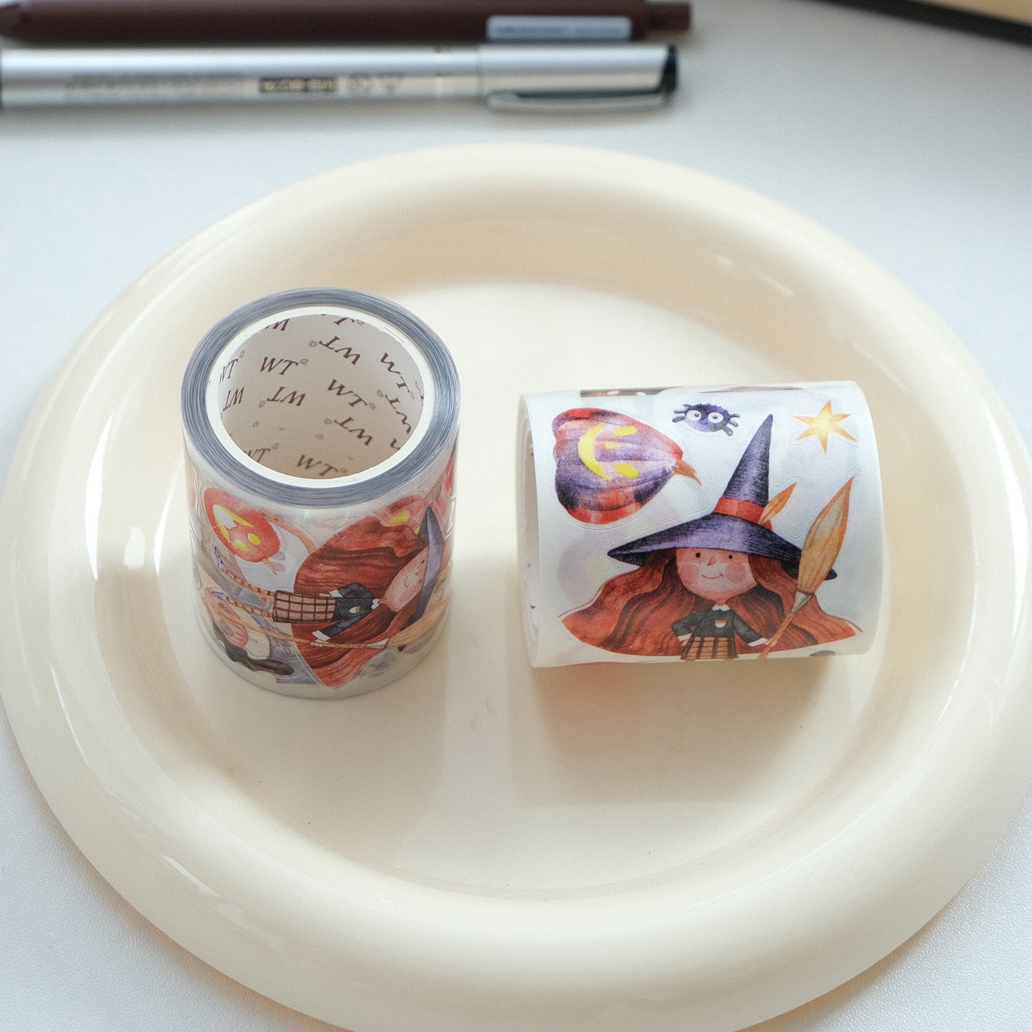 Pre-cut Ghoulish Gathering Wide Washi/PET Tape