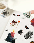 Pre-cut Midnight Monsters Wide Washi/PET Tape