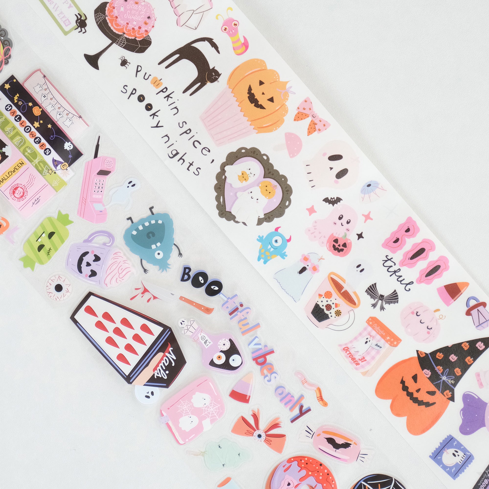 Pre-cut Boo Brigade Wide Washi/PET Tape