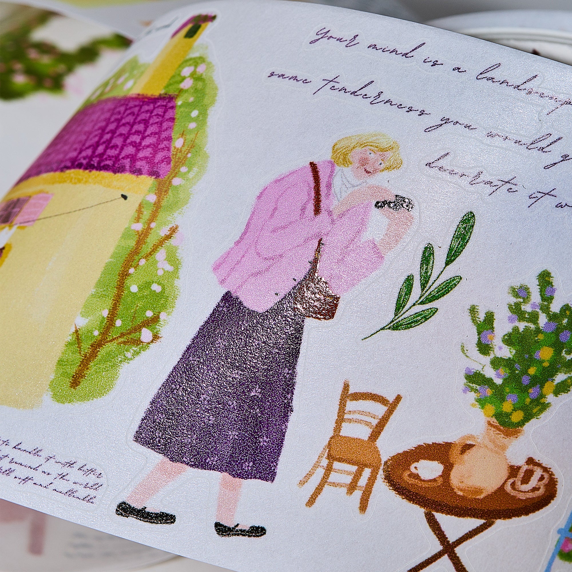 Pre-cut Aurora House Wide Washi/PET Tape | The Washi Tape Shop. Beautiful Washi and Decorative Tape For Bullet Journals, Gift Wrapping, Planner Decoration and DIY Projects