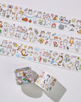 Pre-cut Kitty Conga Wide Washi/PET Tape