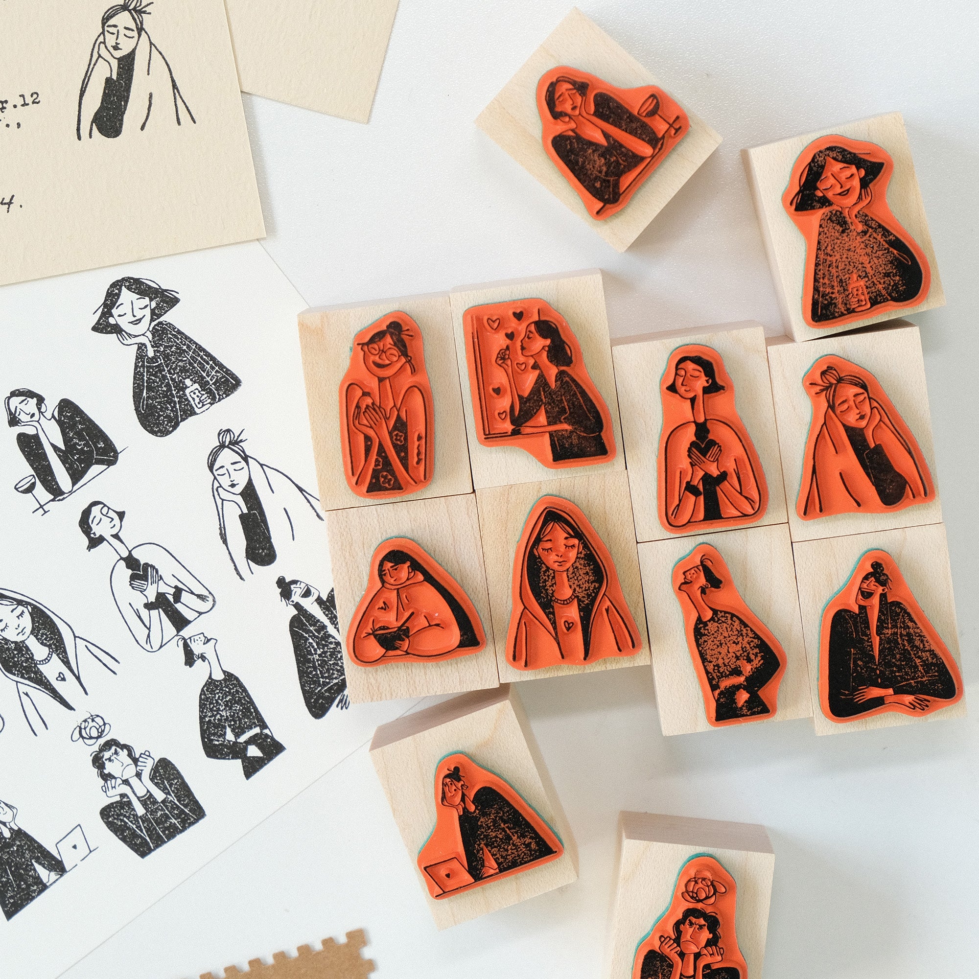 Muse Stamp Set | The Washi Tape Shop. Beautiful Washi and Decorative Tape For Bullet Journals, Gift Wrapping, Planner Decoration and DIY Projects