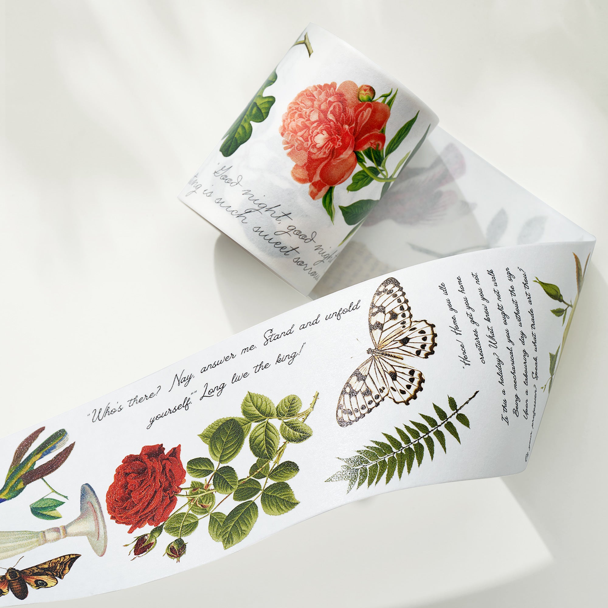 Romeo's Roses Wide Washi / PET Tape | The Washi Tape Shop. Beautiful Washi and Decorative Tape For Bullet Journals, Gift Wrapping, Planner Decoration and DIY Projects