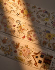 Pre-cut Golden Harvest Wide Washi/PET Tape (Seashell Gilded)