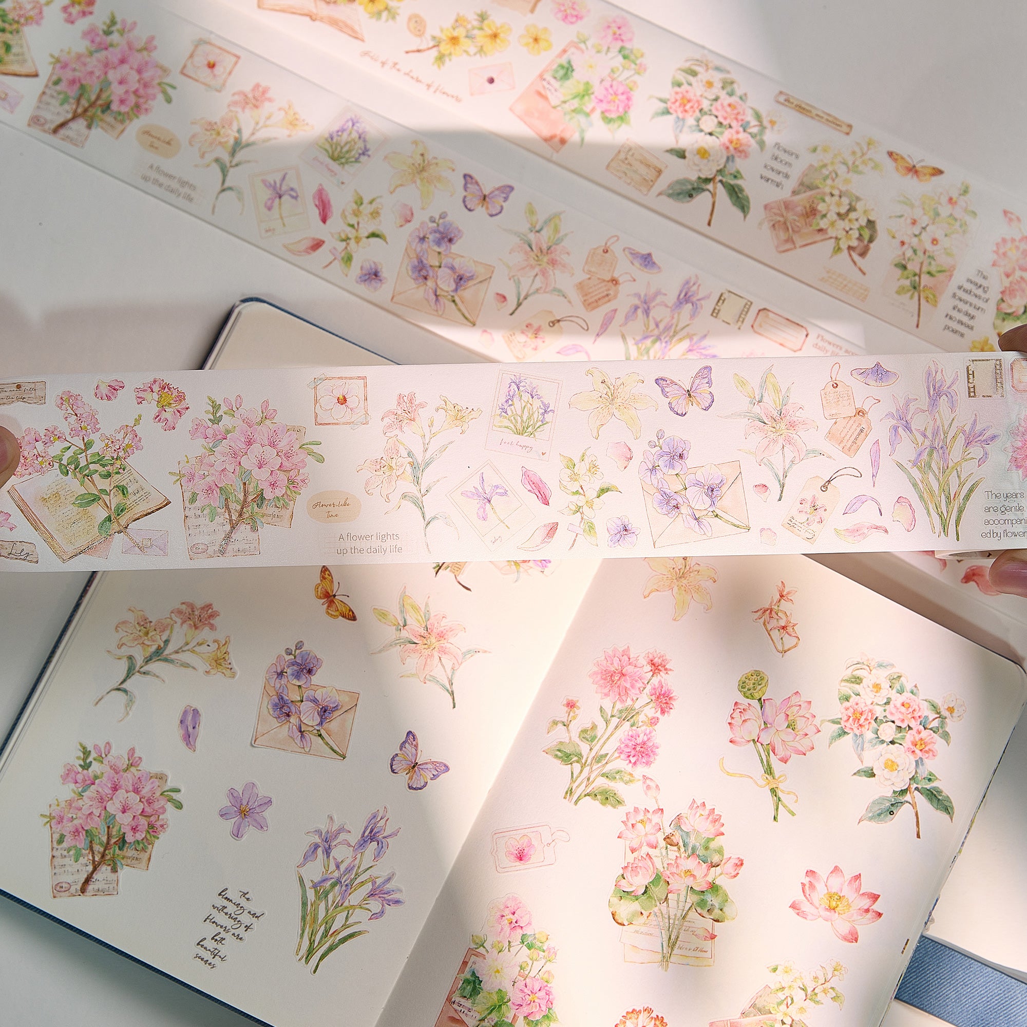 Pre-cut Petal Post Wide Washi/PET Tape | The Washi Tape Shop. Beautiful Washi and Decorative Tape For Bullet Journals, Gift Wrapping, Planner Decoration and DIY Projects