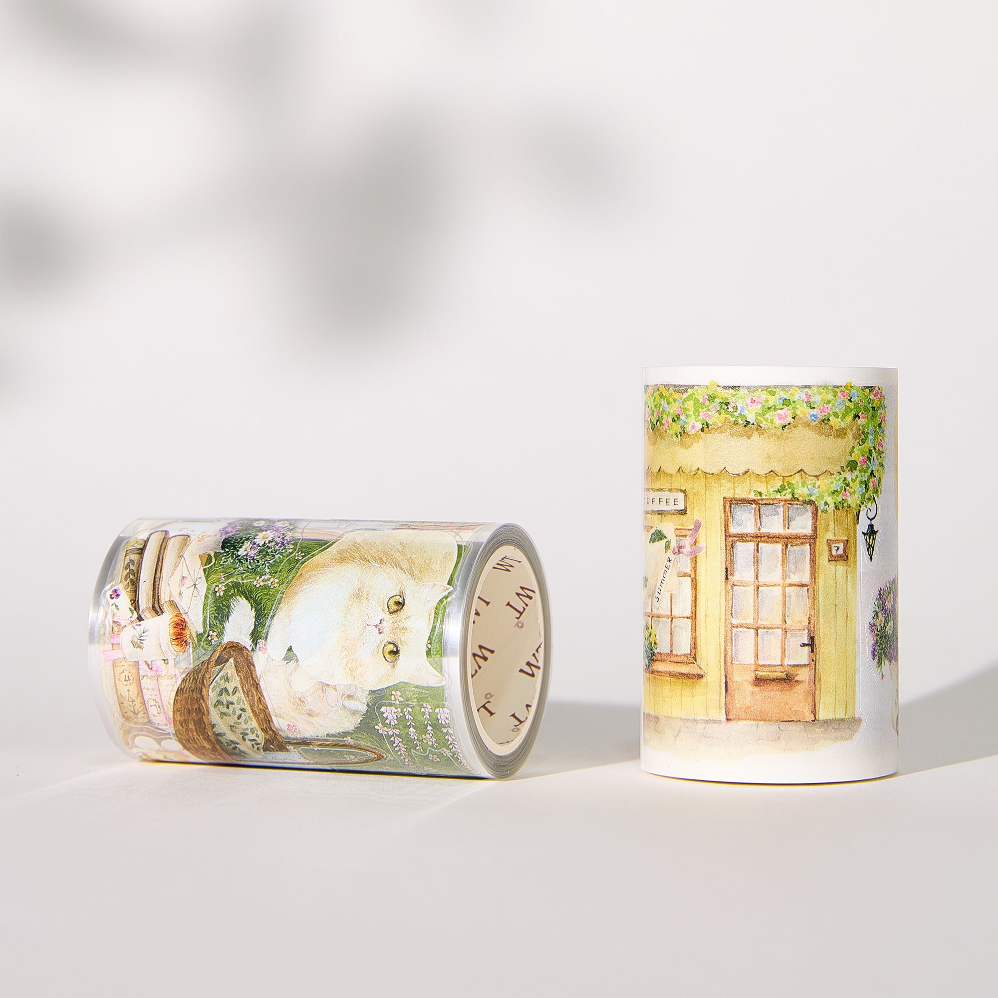 Pre-cut Summer Café Wide Washi/PET Tape | The Washi Tape Shop