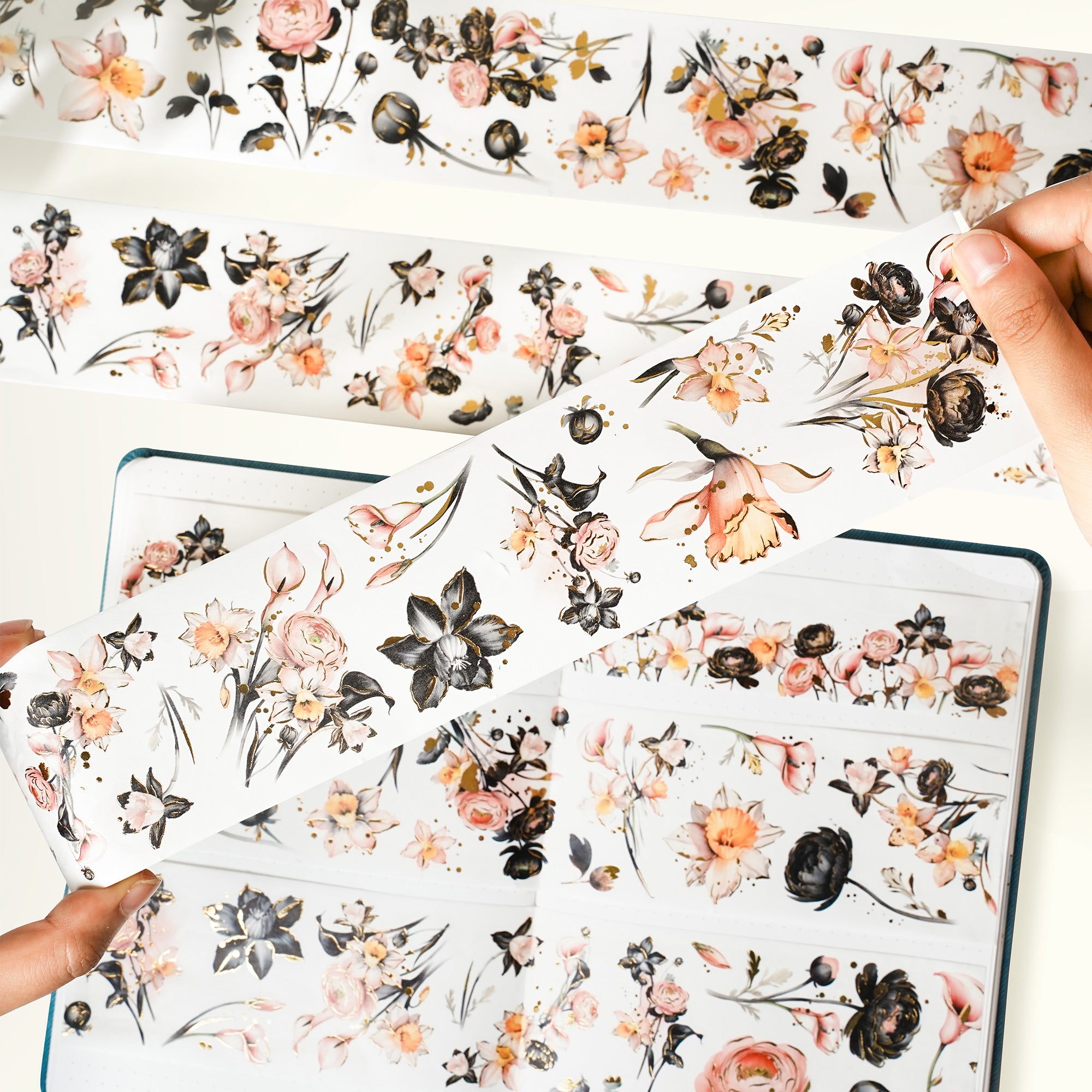 Auric Rose Washi Tape Sticker Set (GILDED) | The Washi Tape Shop. Beautiful Washi and Decorative Tape For Bullet Journals, Gift Wrapping, Planner Decoration and DIY Projects