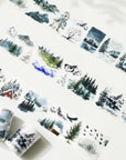 Pre-cut Winter Whispers Wide Washi/PET Tape