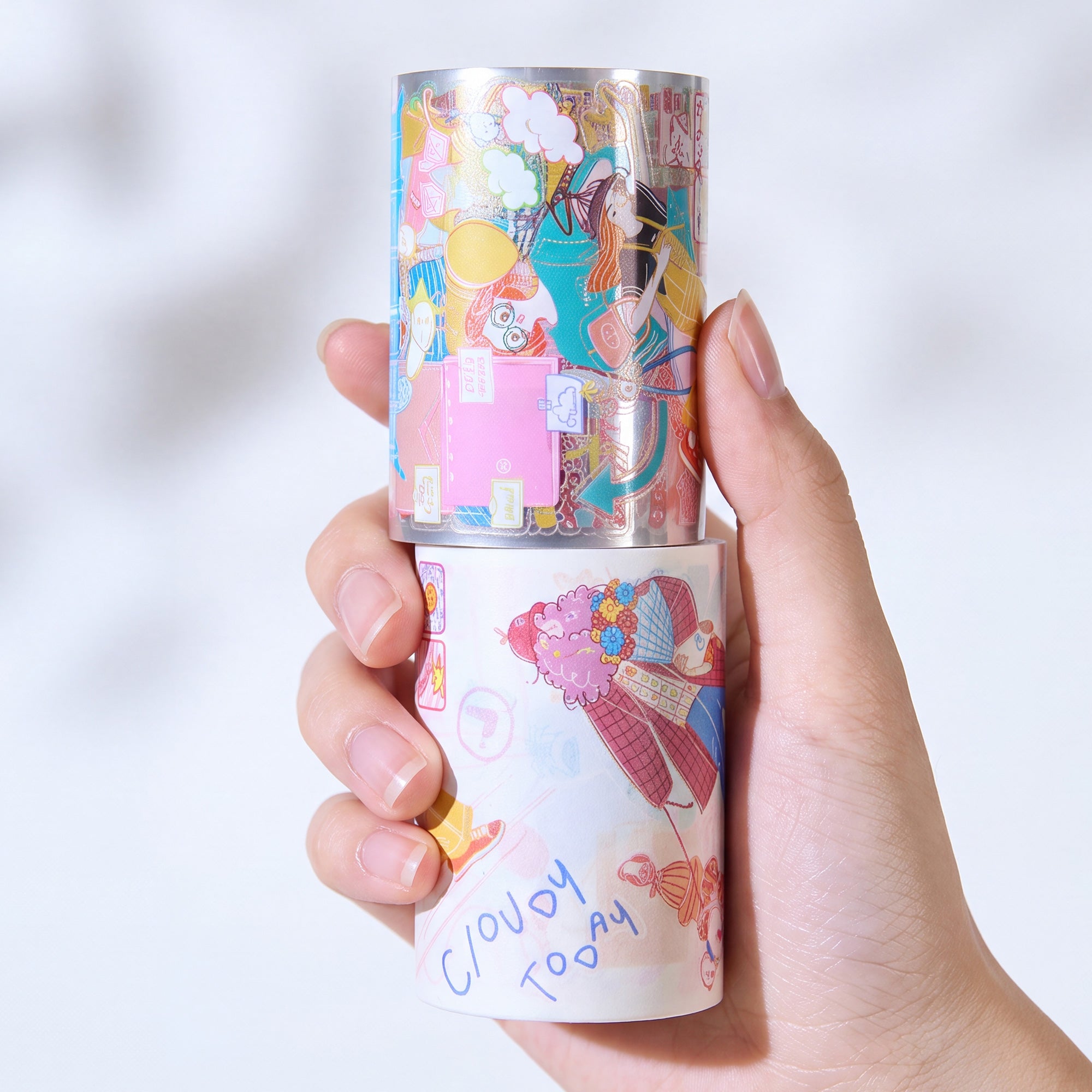 Pre-cut Dopamine Days Wide Washi/PET Tape