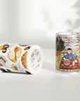 Pre-cut Autumn Friends Wide Washi/PET Tape